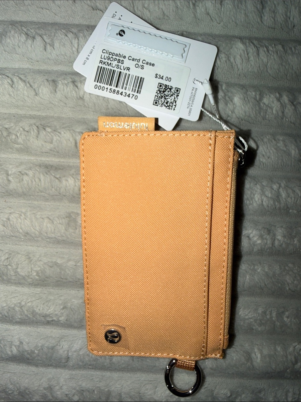 lululemon athletica RKML/SLVR Clip Card Case with Key Ring